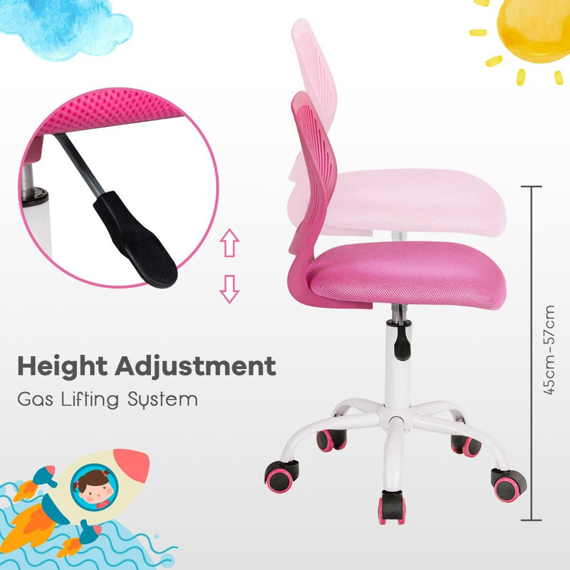 Childrens pink swivel discount chair