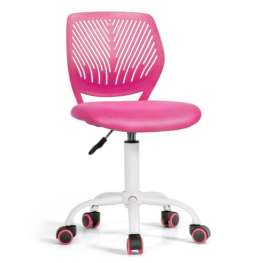 Adjustable Mid Back Children Study Chair in Pink