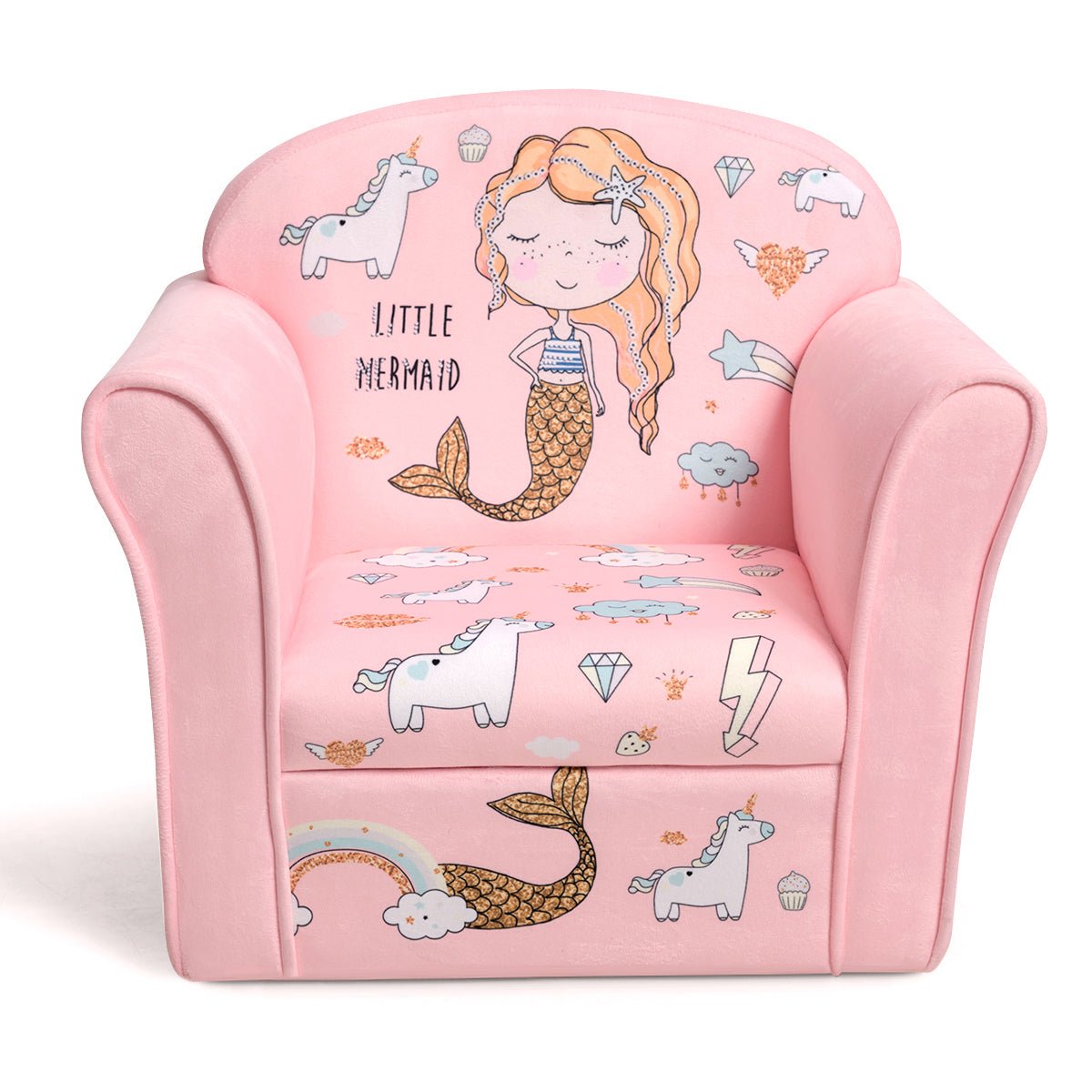 Children's Sofa with Whimsical Mermaid Design: Elevate Bedroom Comfort and Charm