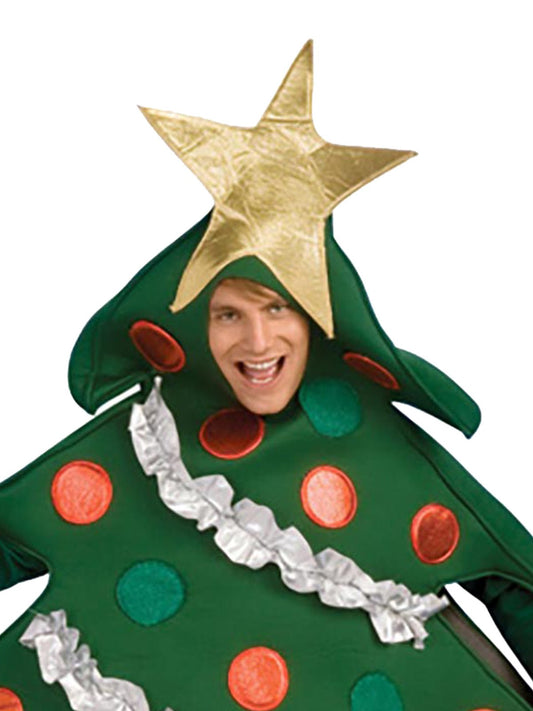 Christmas tree costume with presents boot covers for kids festive dress-up fun at home.