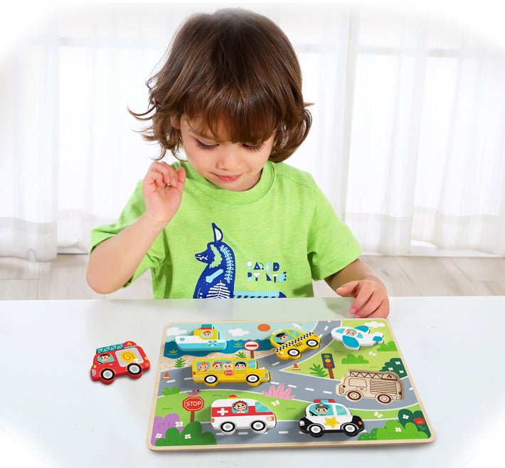 Learning and fun combined in a single puzzle toy.