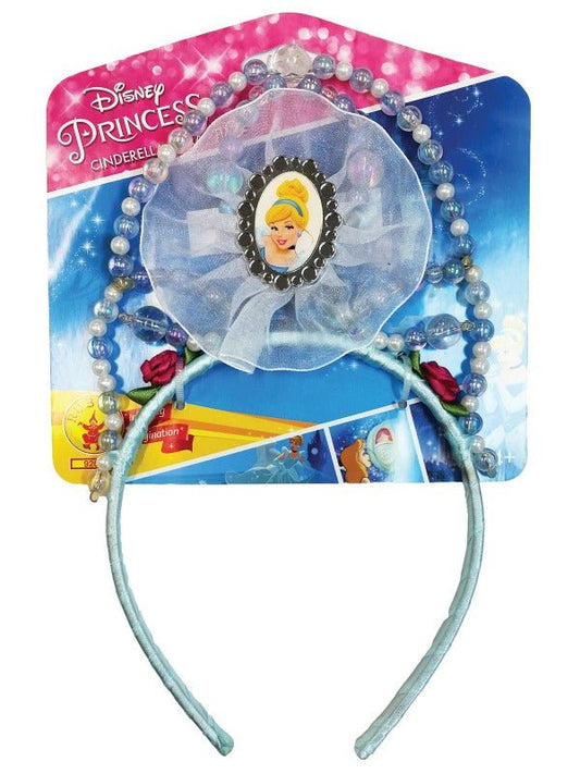 Disney Princess Cinderella Tiara with beaded design for imaginative play at home.