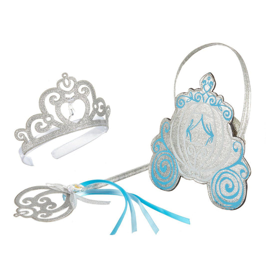 Disney Cinderella Silver Tiara, a sparkling princess headband for young girls dress-up play.