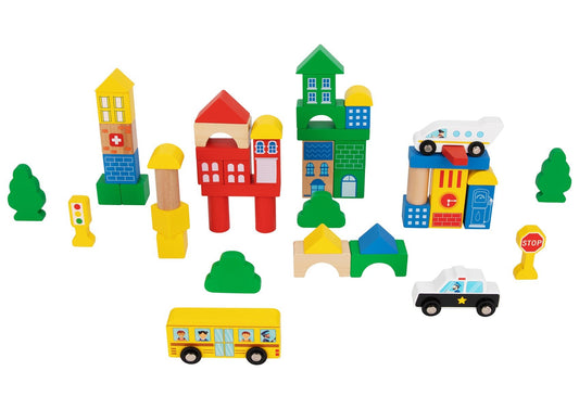 City Building Block set for kids - 50Pcs ideal for imaginative play and creativity.