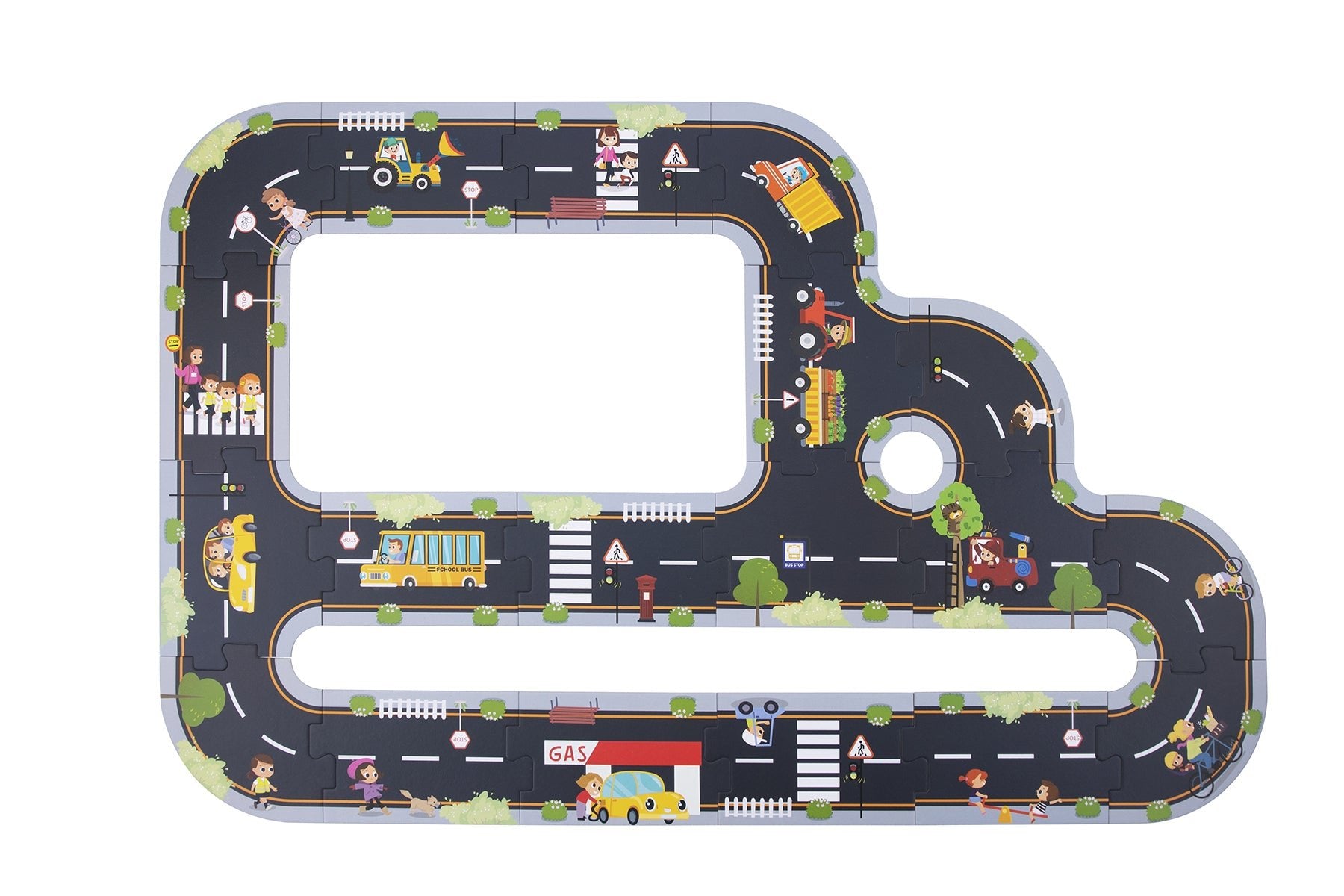 City Road Puzzle Playmat