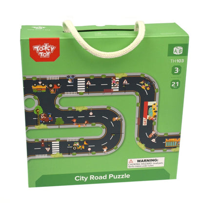 Colorful city road playmat for kids, engaging play and learning at home.