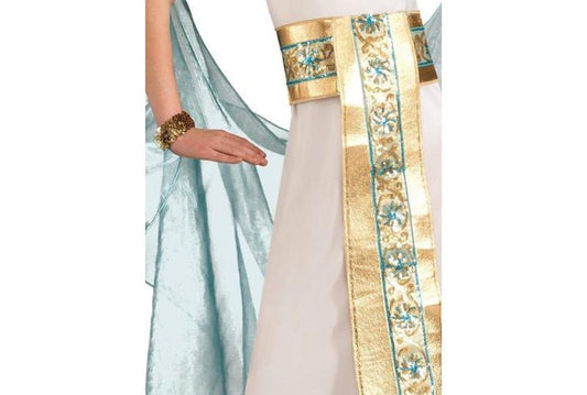 Childs Cleopatra costume for dress-up play, featuring Egyptian Queen attire. Ideal for home fun.