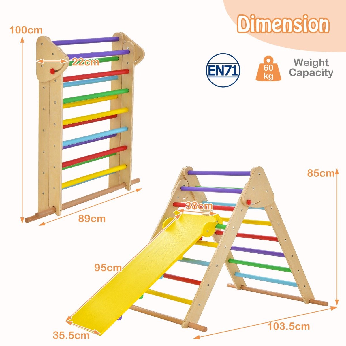 Shop Now for the Multi Colour Climbing Triangle