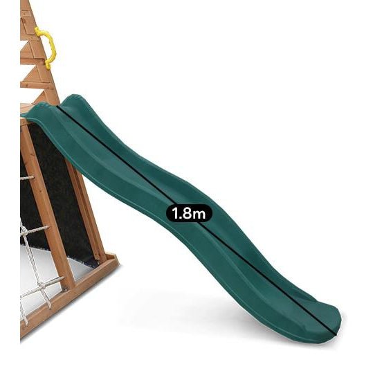 Experience Cooper Climbing Frame: Green Slide Excitement for Children