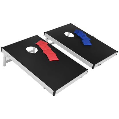 Cornhole Game Set with Side Handle - Easy Movement and Storage