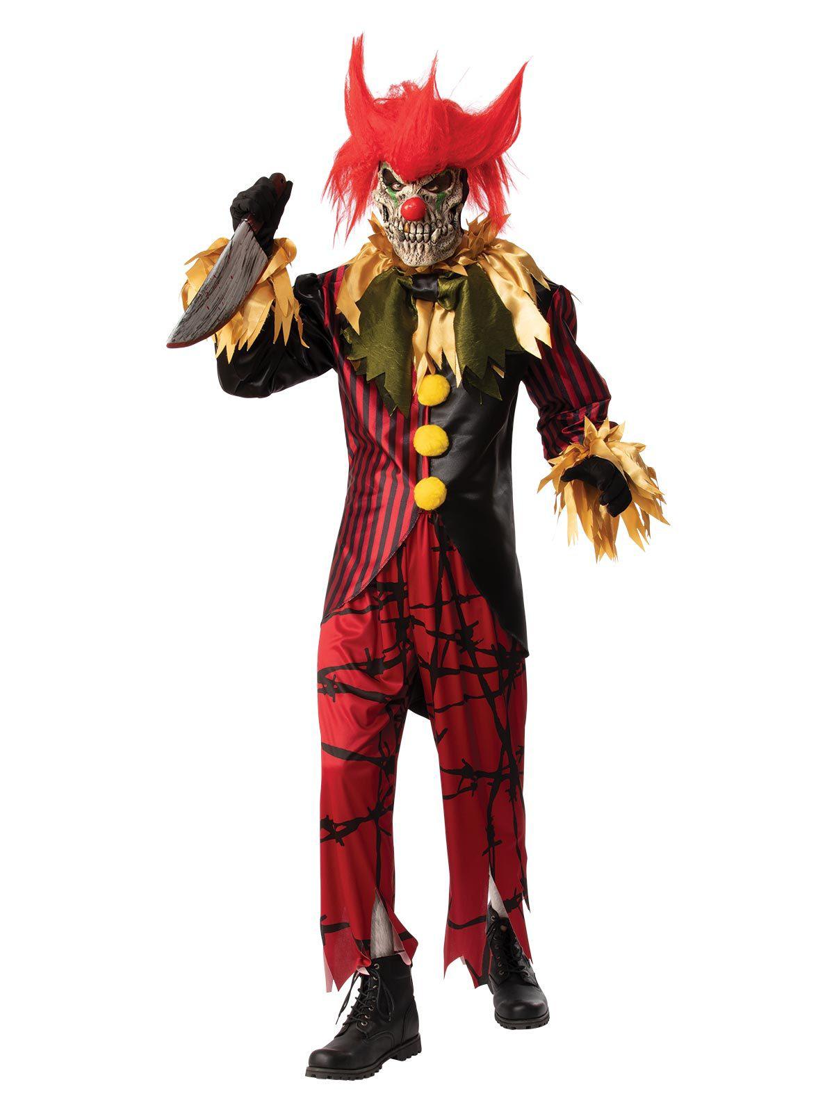 Colorful satin clown costume set for adults, perfect for playful home dress-up.