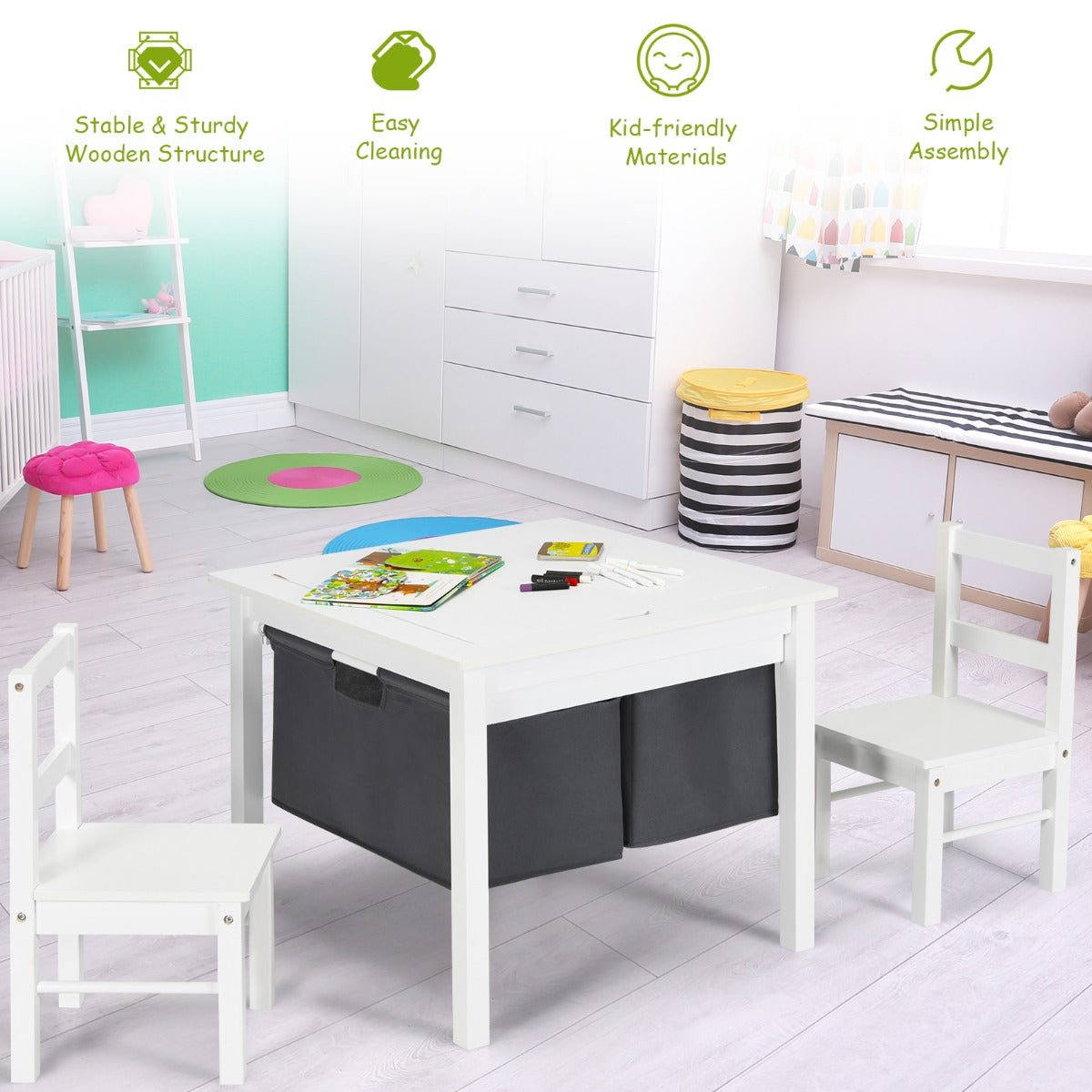 Study and Play Table for Kids