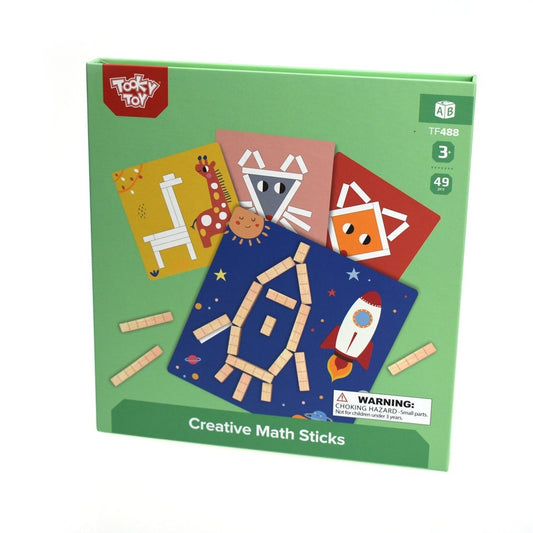 Colorful math sticks puzzle game for interactive learning and fun activities at home.