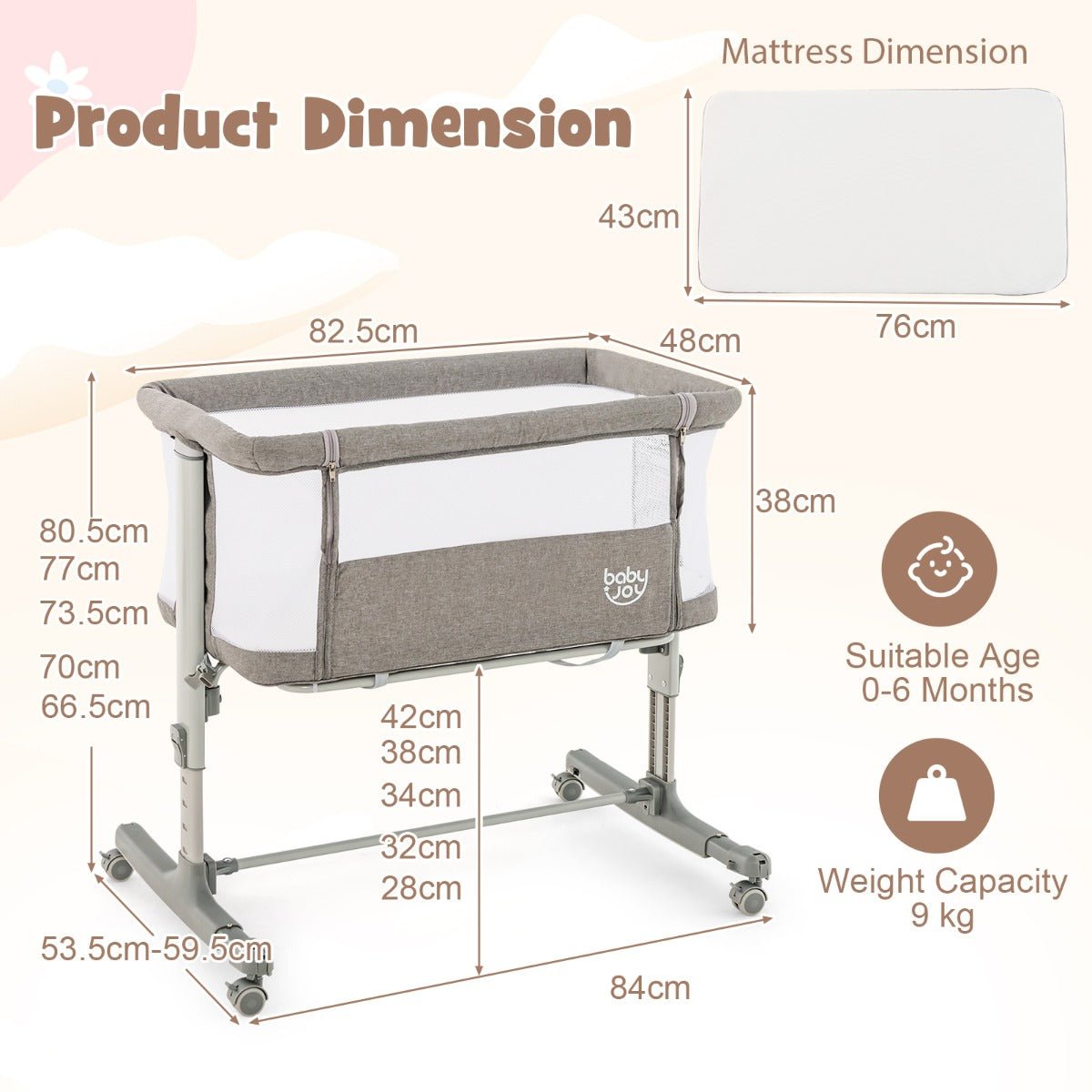 Easy-Transport Baby Bassinet