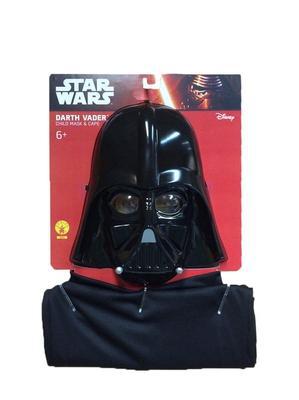 Darth Vader cape and mask set for kids 6+ for imaginative Star Wars play at home.