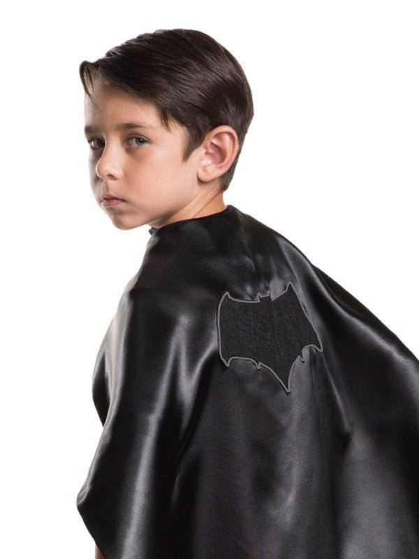 Kids reversible cape with DC Comics Batman and Superman design for imaginative play at home.