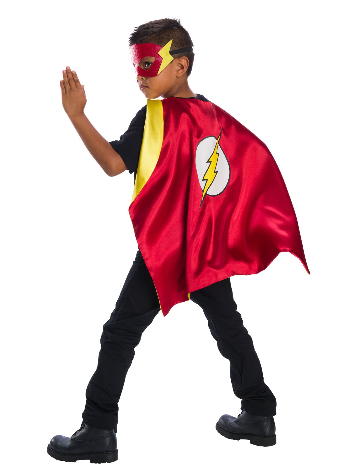 The Flash cape and mask set for boys - ideal for imaginative play at home.