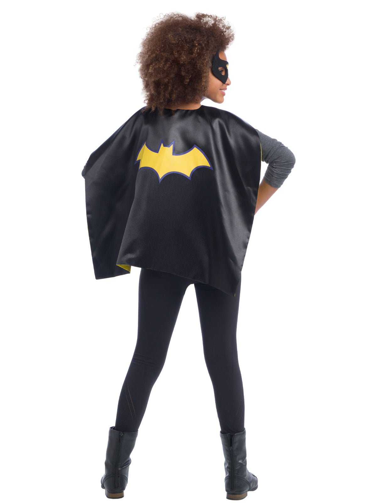 Batgirl cape set for kids based on DC Comics character - perfect for dress-up play.