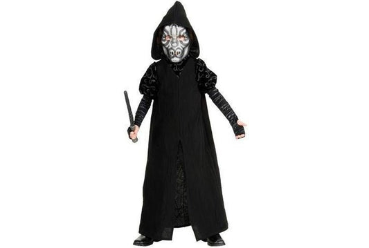 Harry Potter Death Eater Child Costume with Mask, perfect for magical playtime at home.