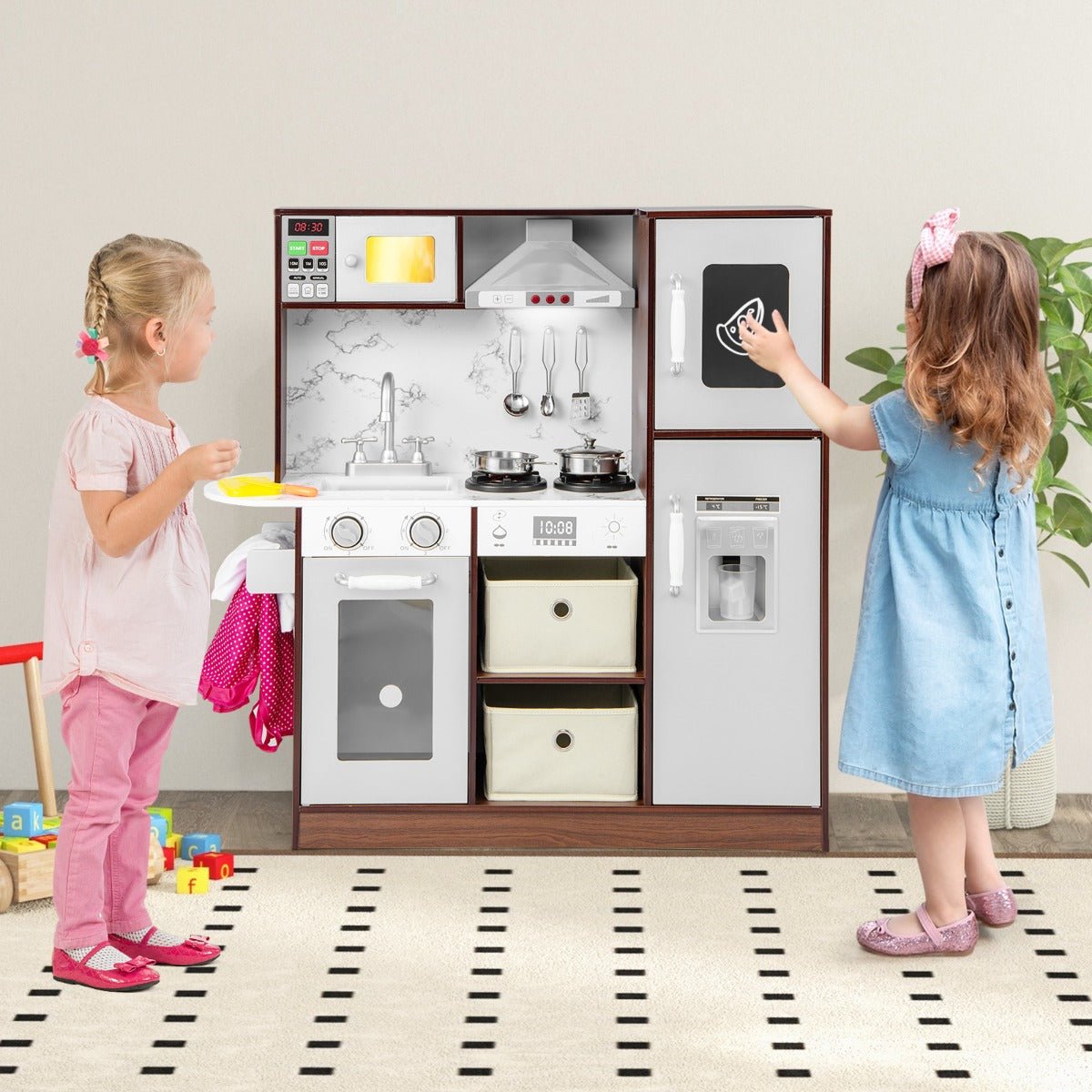 Gourmet Playtime: Coffee Coloured Kitchen Set