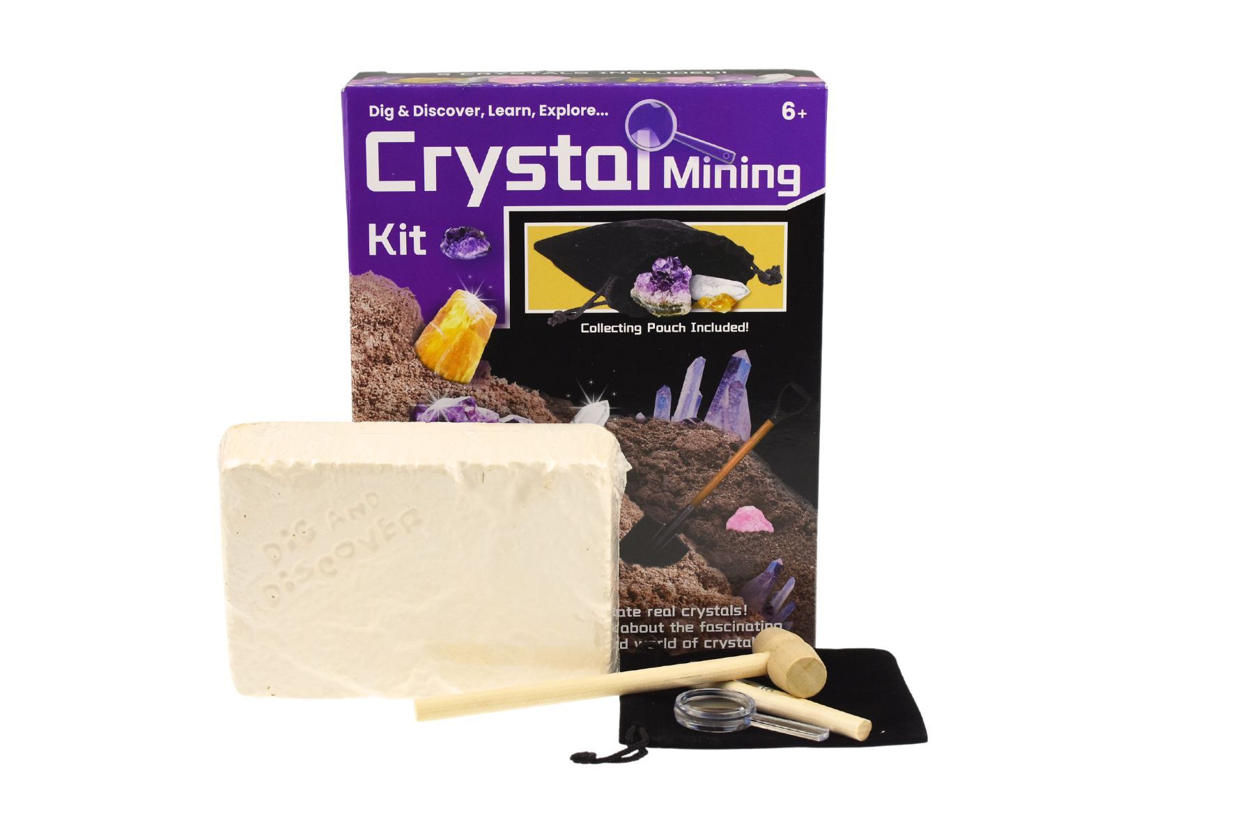 Crystal Mining Kit: Excavate Real Gems - Kids' Science Gift – Kids Mega ...