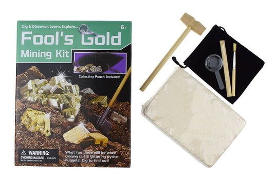 Kaper Kidz Fools Gold Mining Kit | Engaging educational geology set for kids 6+, ideal for home exploration.