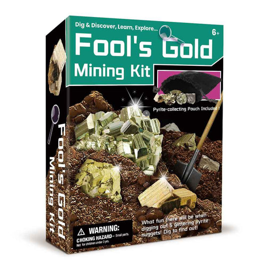 Kaper Kidz Fools Gold Mining Kit | Interactive geology set for kids 6+, ignites curiosity.