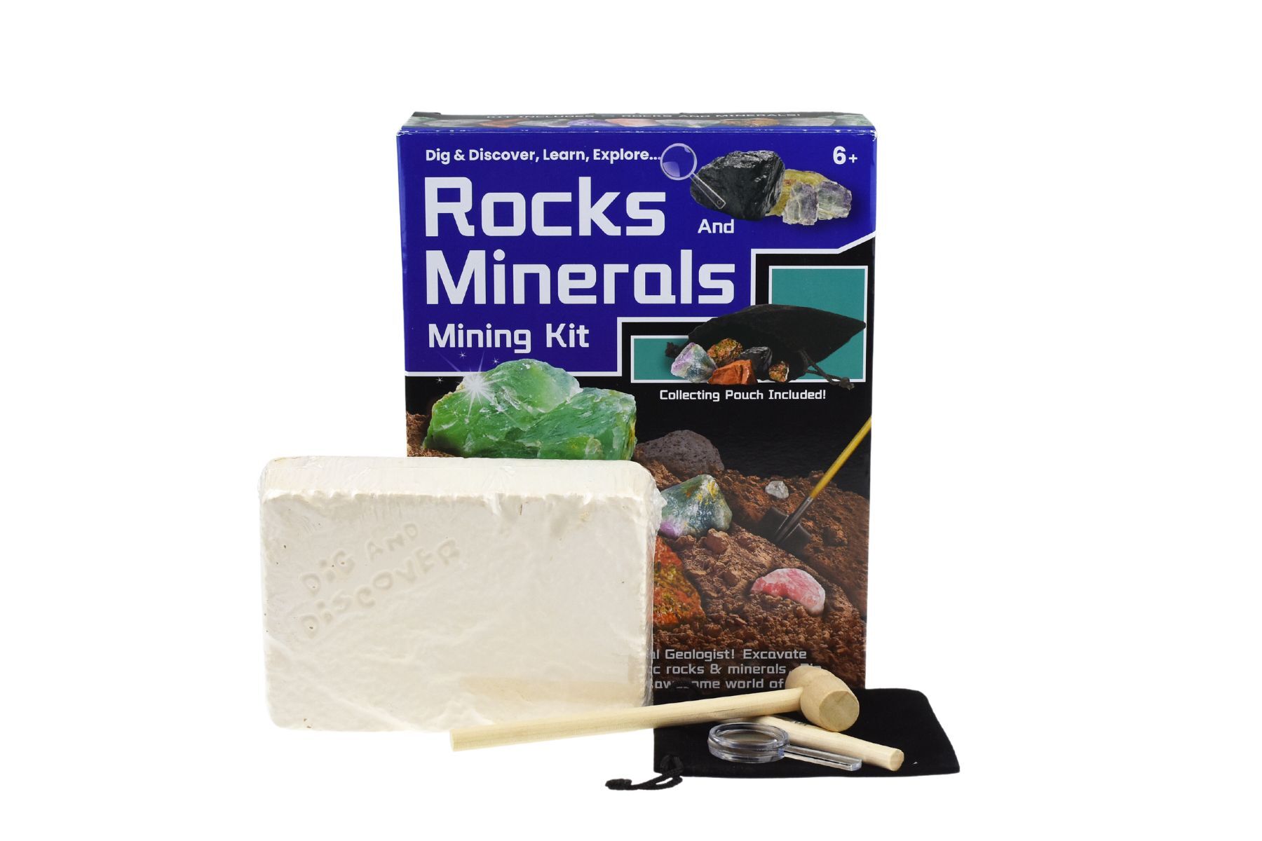 Kaper Kidz Rocks & Minerals Mining Kit: Excavate Real Gems.