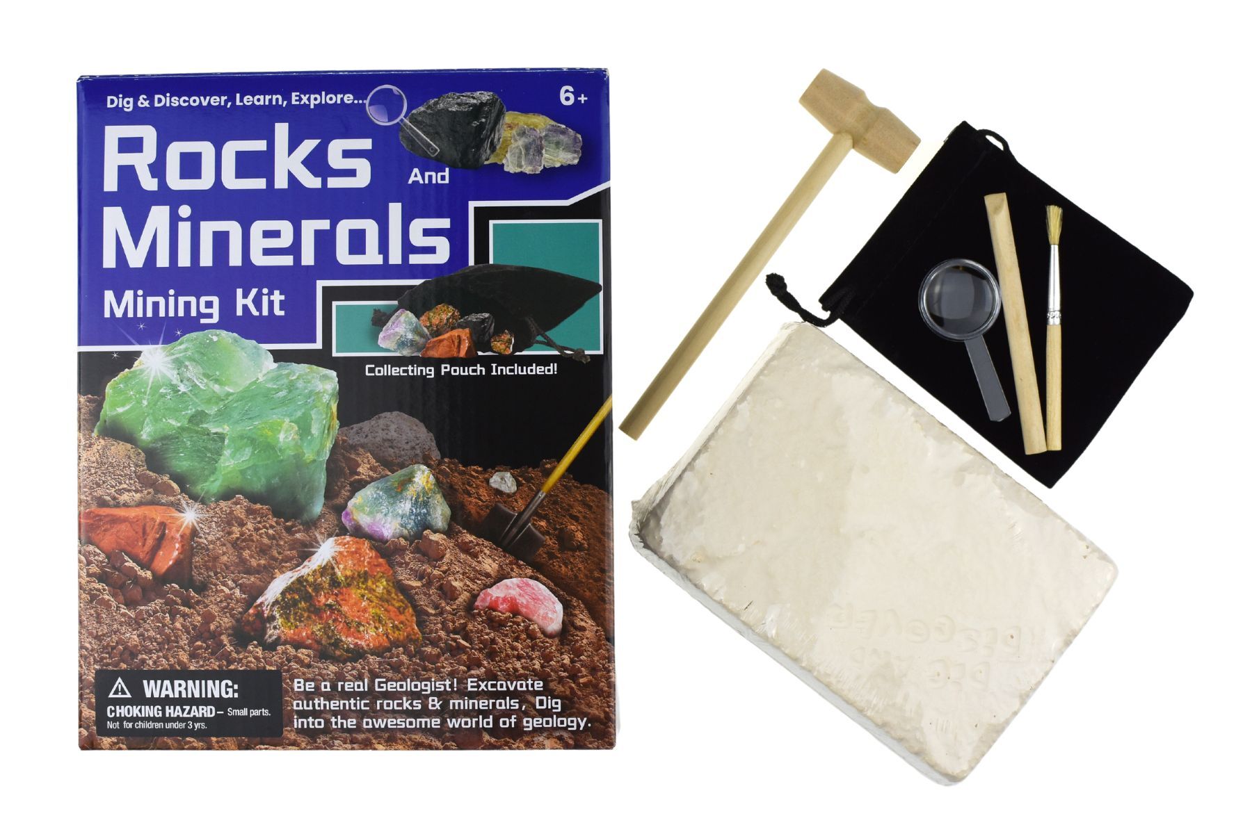 Kaper Kidz Rocks & Minerals Mining Kit: Excavate Real Gems.