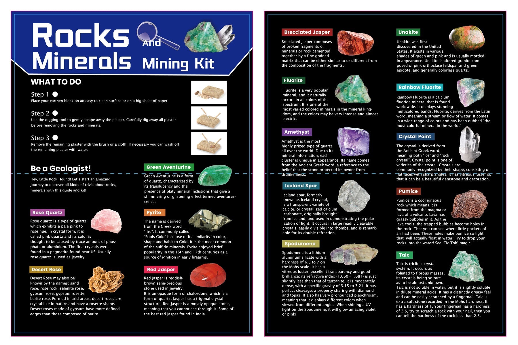 Dig & Discover Rocks And Minerals Mining Kit - Kids Mega Mart
