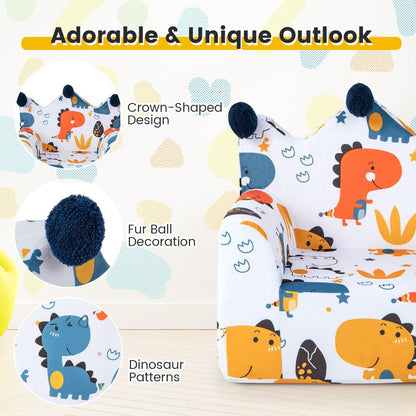 Ultra-Soft Dinosaur Lounge for Tots