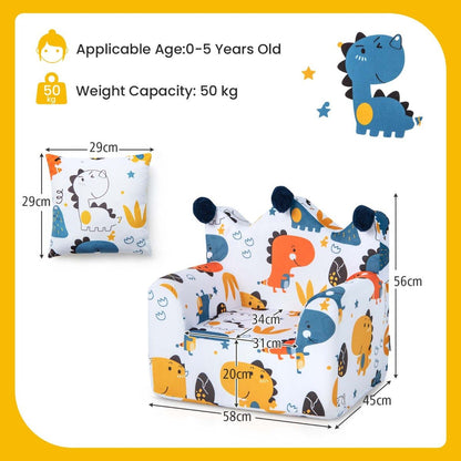 Jurassic Crown Child's Sofa
