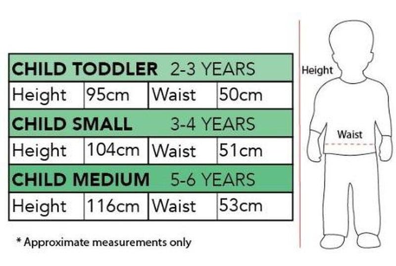 Disney Dory Deluxe Tutu Kids Costume Australia Measurements