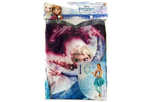 Alt text | Disney Frozen Elsa princess top for girls, perfect for dress-up play at home.