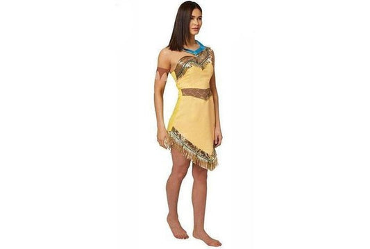 Disney Pocahontas Adult Costume with Accessories for imaginative play and dress-up fun at home.