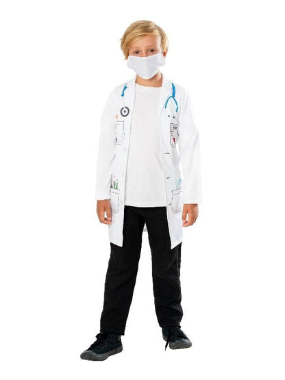 Kids Doctor Costume Set | Coat, Mask. Perfect for imaginative roleplay and fun at home.