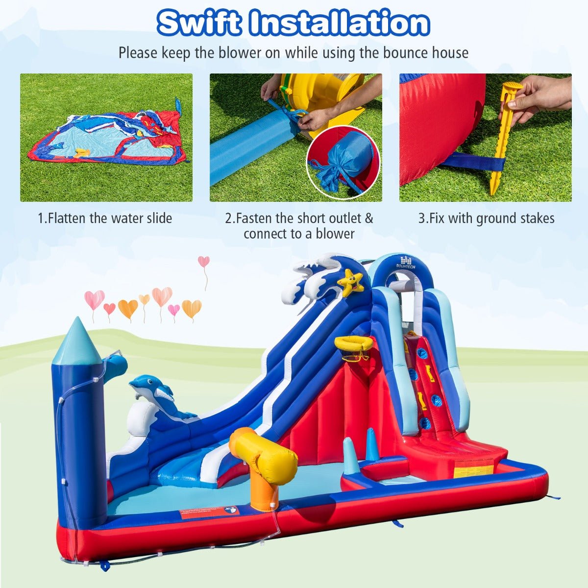 Inflatable Castle With Hoop Games