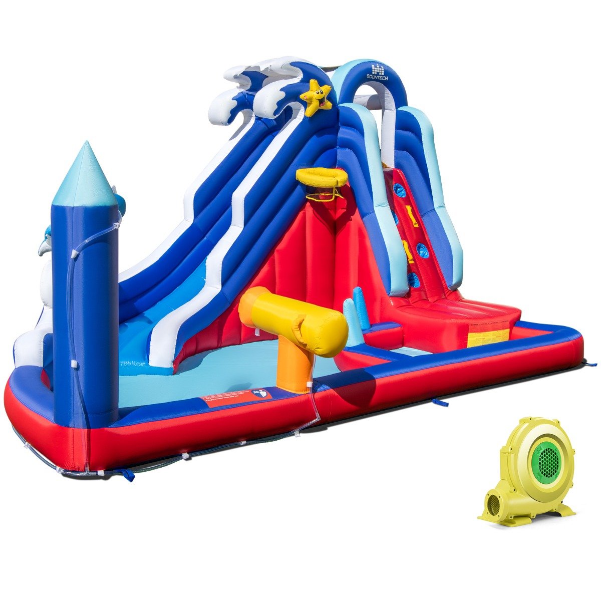 Dolphin Inflatable Castle with blower