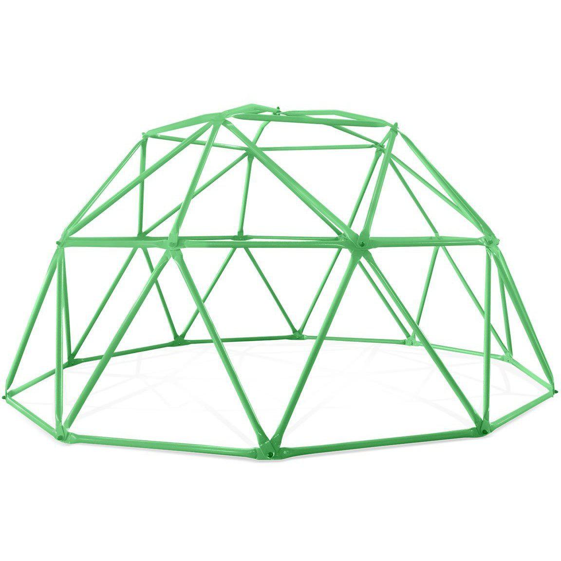 Durable steel climbing dome for kids, perfect for outdoor play in the backyard.