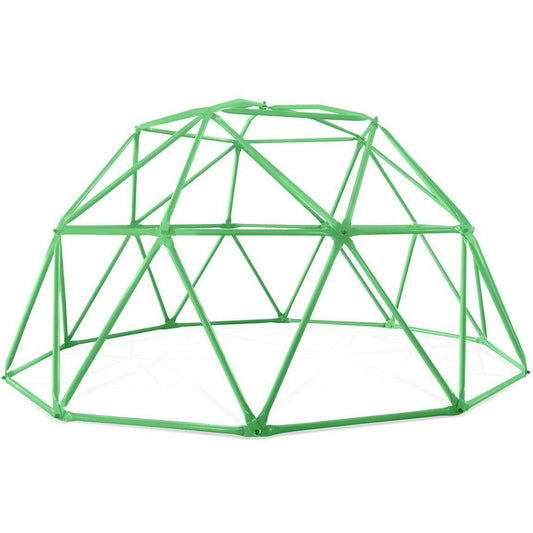 Durable steel climbing dome for kids, perfect for outdoor play in the backyard.