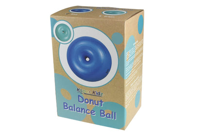 Blue Donut Balance Ball for Kids Active Play at Home, Promotes Balance and Coordination