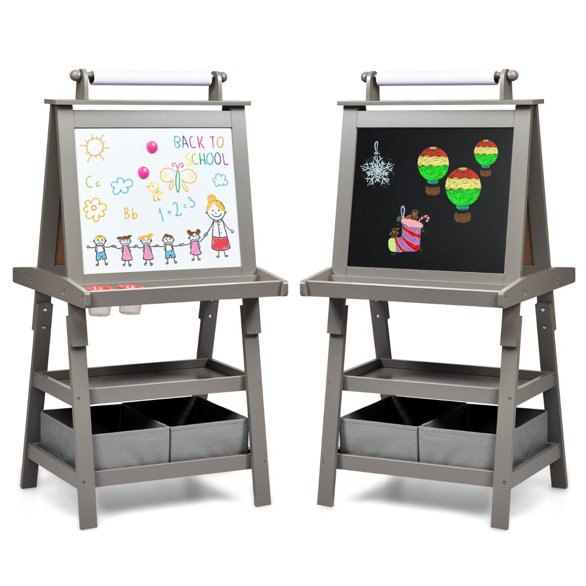 Shop Grey Double Sided Easel - Ignite Your Child's Creativity