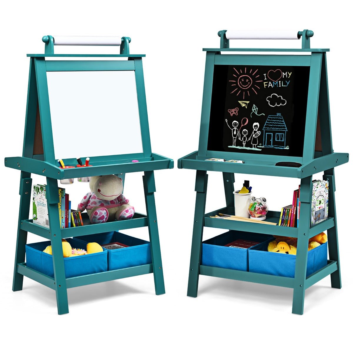 Shop Teal Blue Double Sided Easel - Unleash Your Child's Creativity