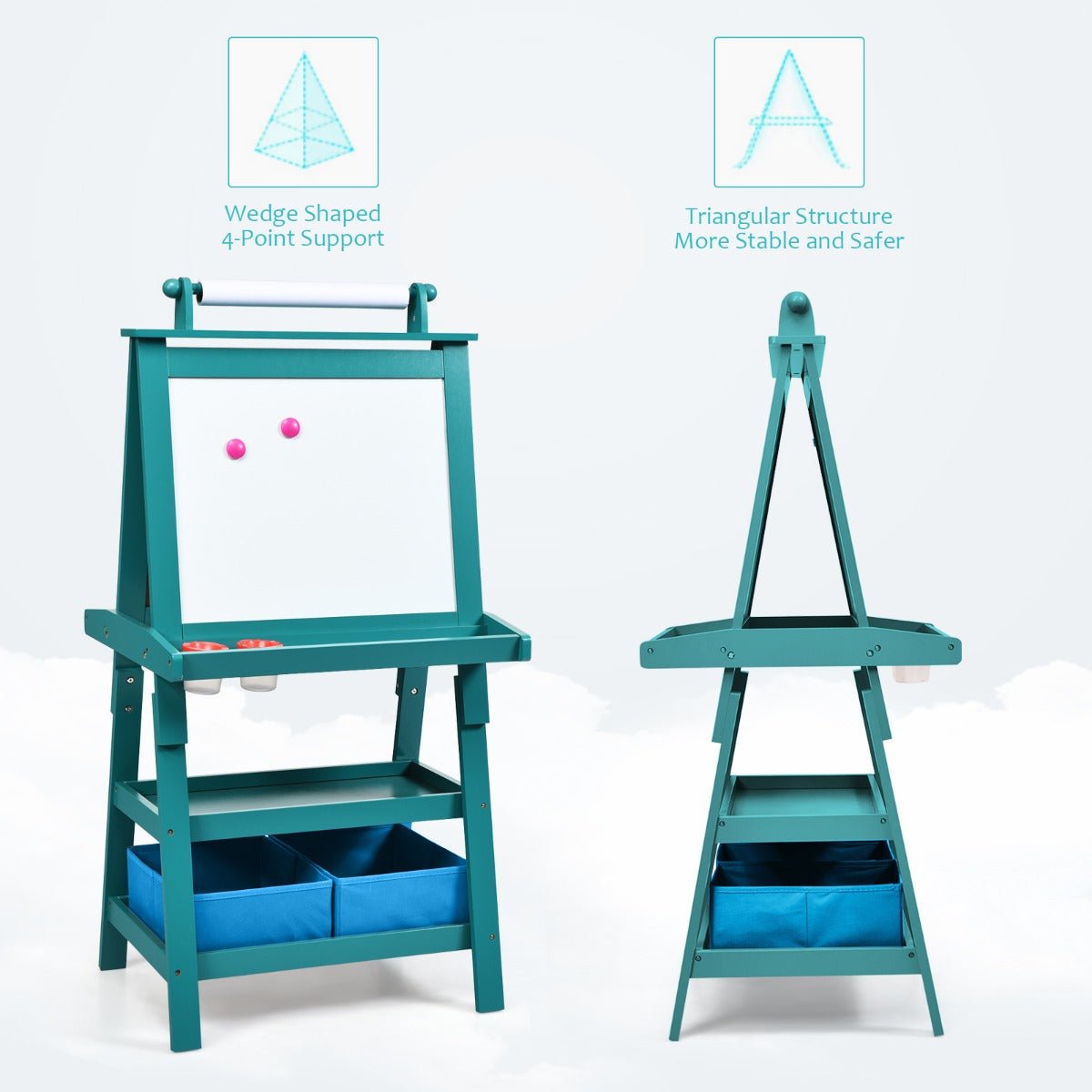 Teal Blue Double Sided Easel - The Ultimate Artistic Companion