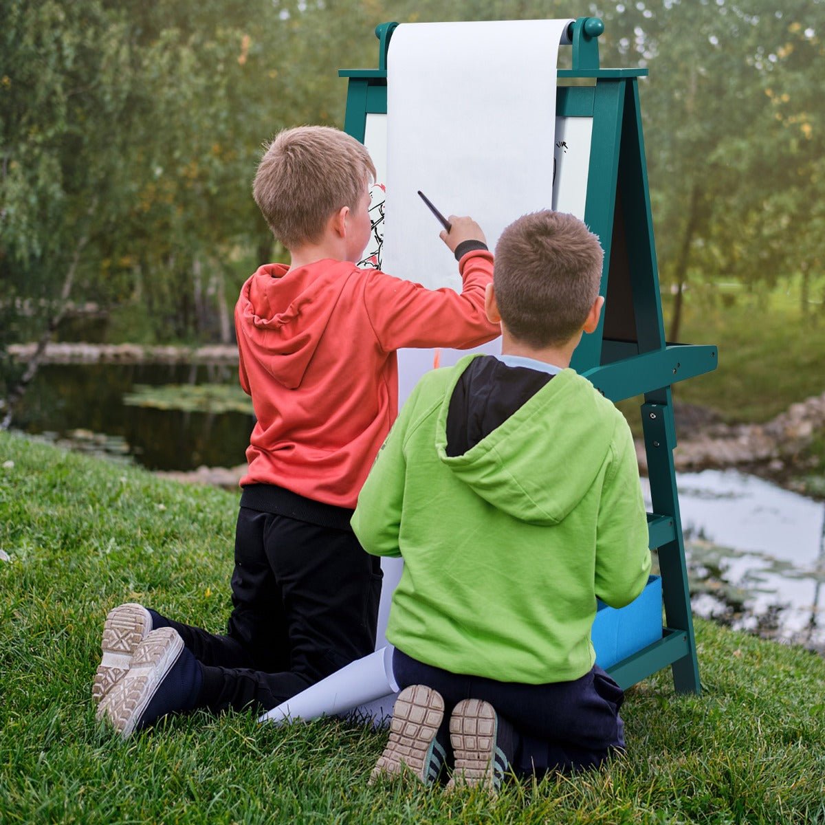 Rediscover Creativity with the Teal Blue Easel - Order Now!