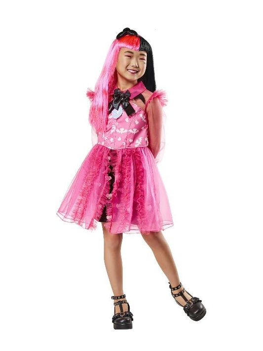 Draculaura Deluxe Monster High Halloween Costume for Girls, perfect for spooky dress-up fun.