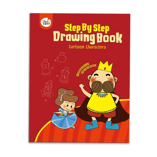 Step-by-step cartoon character drawing book for kids creative home activities.