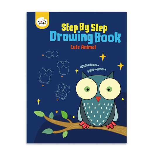 Childrens drawing book with adorable animal tutorials for creative learning and entertainment at home.