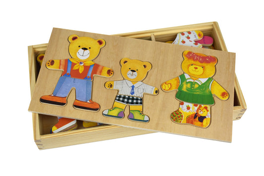 Adorable bear family figures for imaginative play, ideal for childrens home decor and playtime.