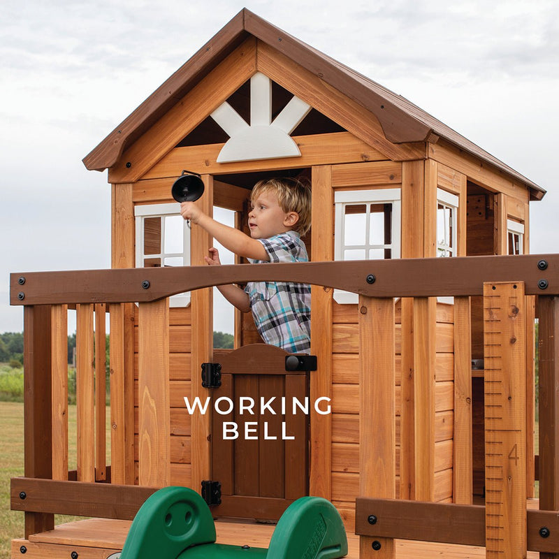Get Echo Heights Cubby House with Slide | Active Kids' Play